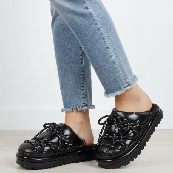 UGG Shoes - UGG SPACESLIDER HI SHINE SLIDE PLATFORM SLIPPER SHOES